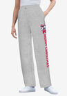 Disney Women's Fleece Navy Sweatpants Xmas Heather Grey Mickey Minnie, HEATHER GREY MICKEY MINNIE, hi-res image number null
