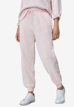 Drawstring Waist Fleece Sweatpants
