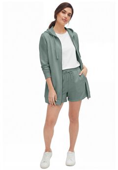 French Terry Drawstring Shorts