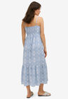 Spaghetti Strap Tiered Midi Dress, , on-hover image number null