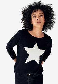 Star Applique Sweater