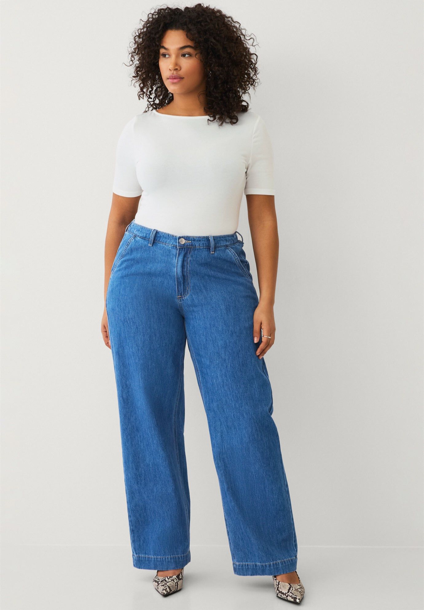 Back Elastic Trouser Jean | Woman Within