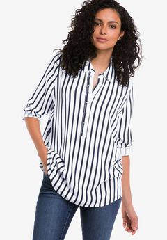 Button Placket Popover Tunic