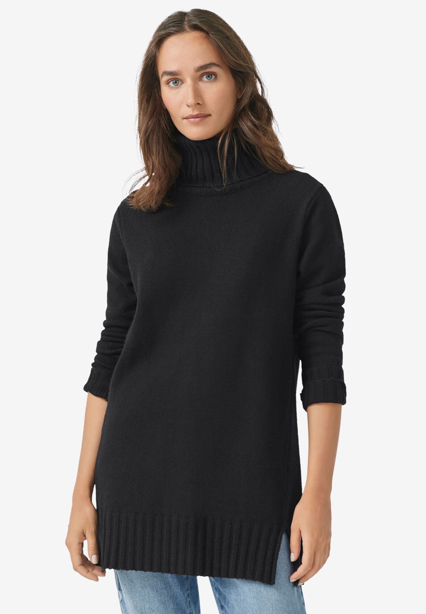 Woman within turtleneck cheap