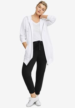 Plus Size Black Ankle Pants