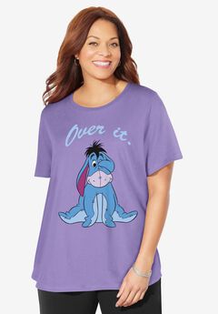 Purple Eeyore Crewneck Tee