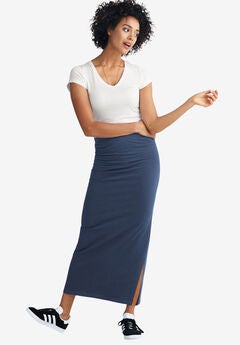 Plus Size Cotton Maxi Skirts