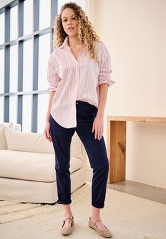 Plus Size Navy Pants