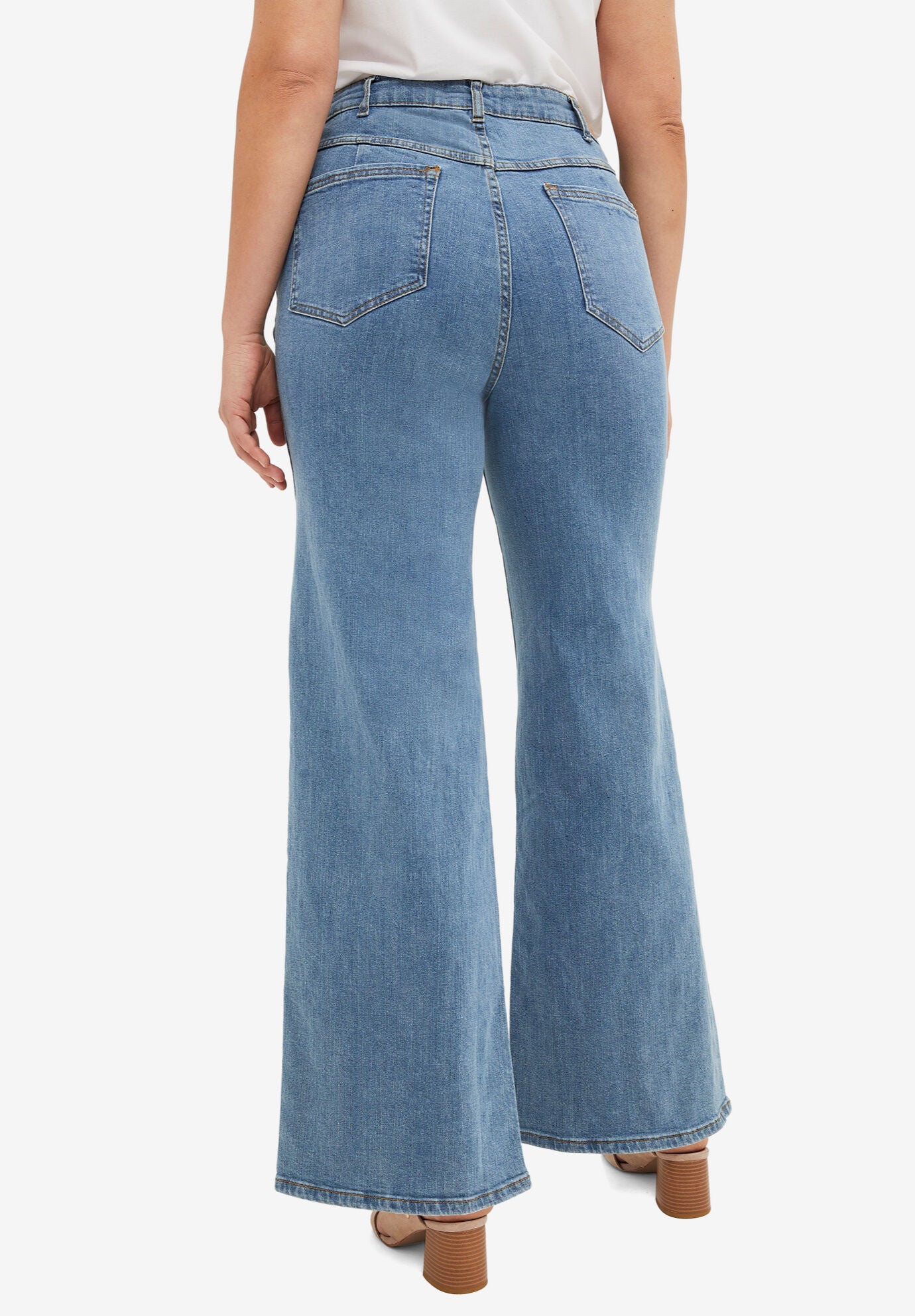5Pocket Wide Leg Jeans Woman Within