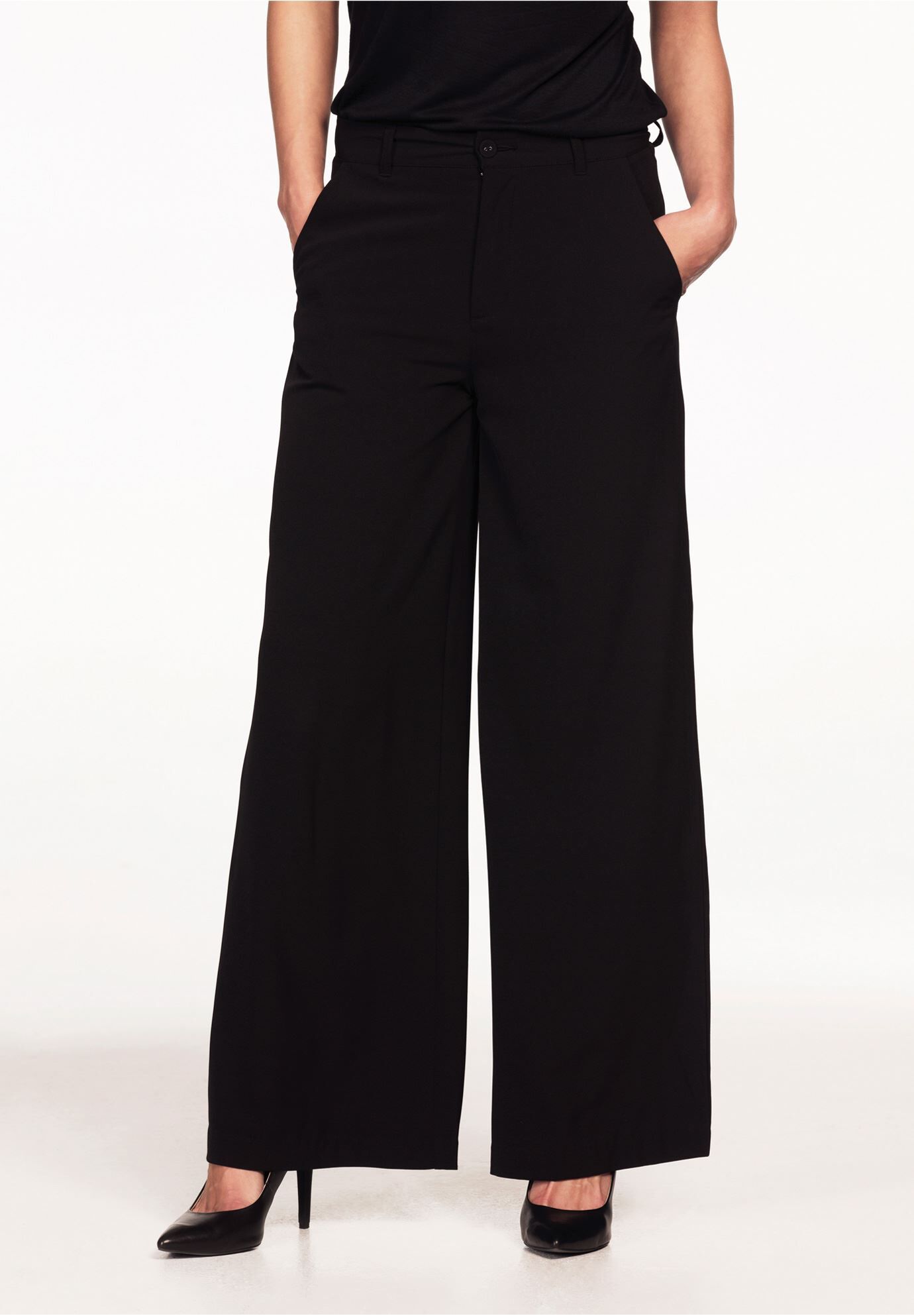 Woman within wide leg pants sale