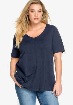 Plus Size V Neck Tunics