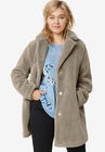 Teddy Faux Fur Coat, BARK, hi-res image number null