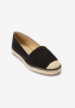 Faux Suede Slip-On Espadrille Flats