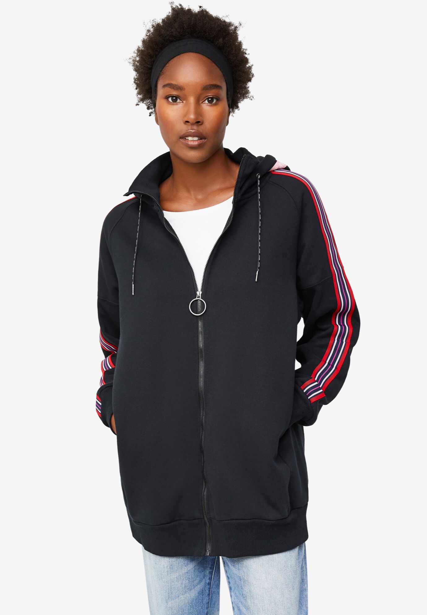 fleece hoodie women's plus size