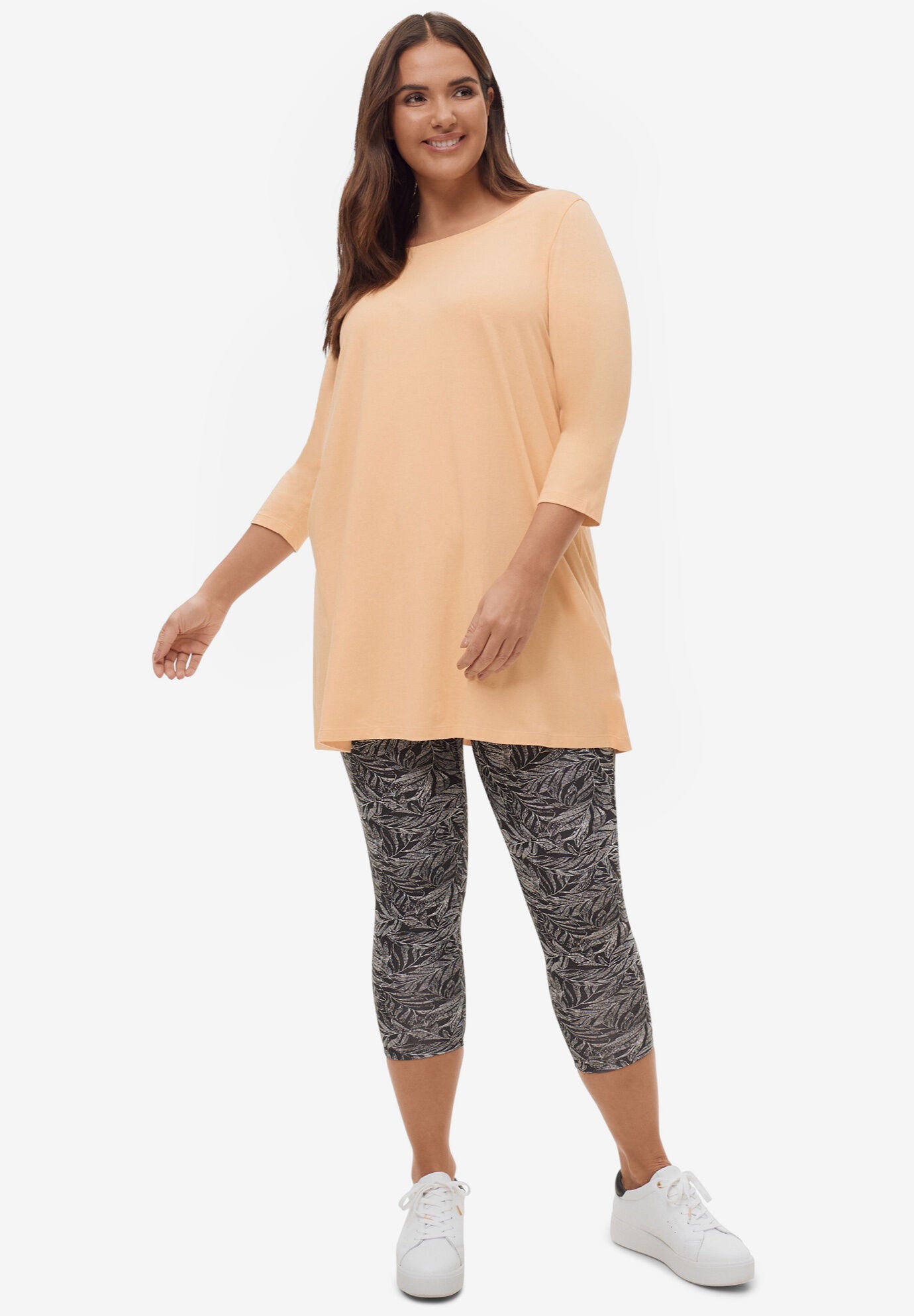 Knit Capri Leggings | Woman Within