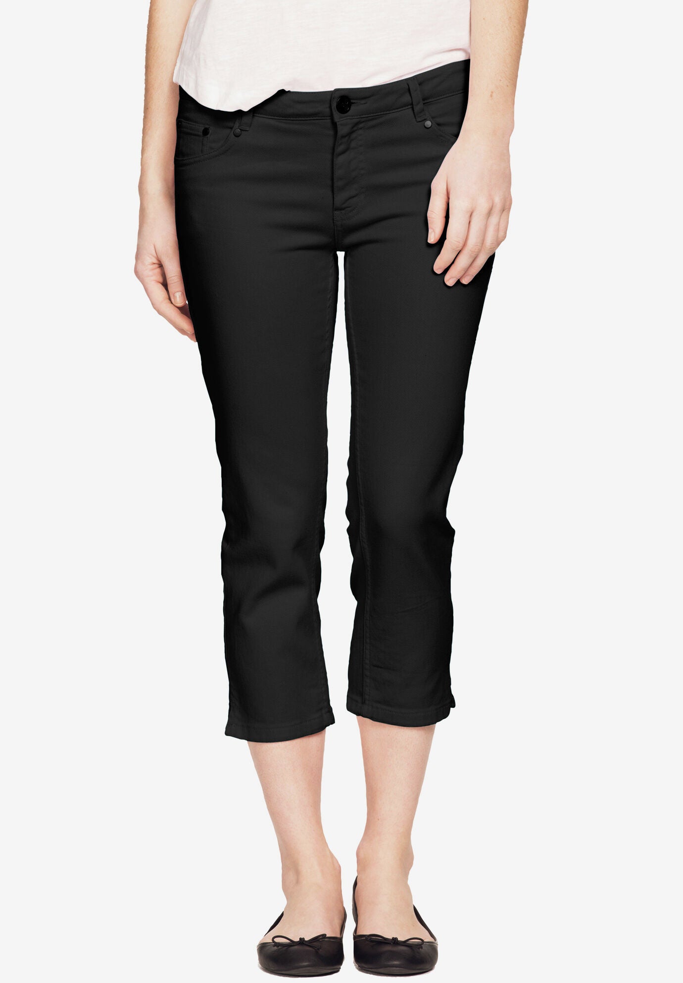 plus size pull on jean capris