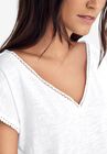 Crochet Trim Tee, , alternate image number null