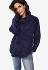 Chenille Turtleneck Sweater, , alternate image number null