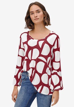 Bell Sleeve A-Line Knit Tunic