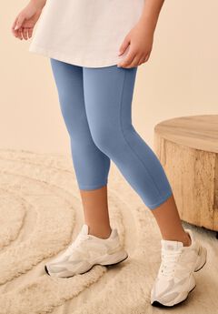 Cotton Spandex Capri Length Leggings