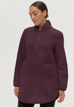 A-Line Half-Zip Sherpa Jacket