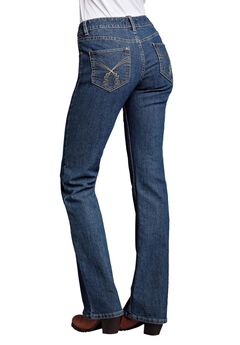 Stretch Mid-rise Bootcut Jeans