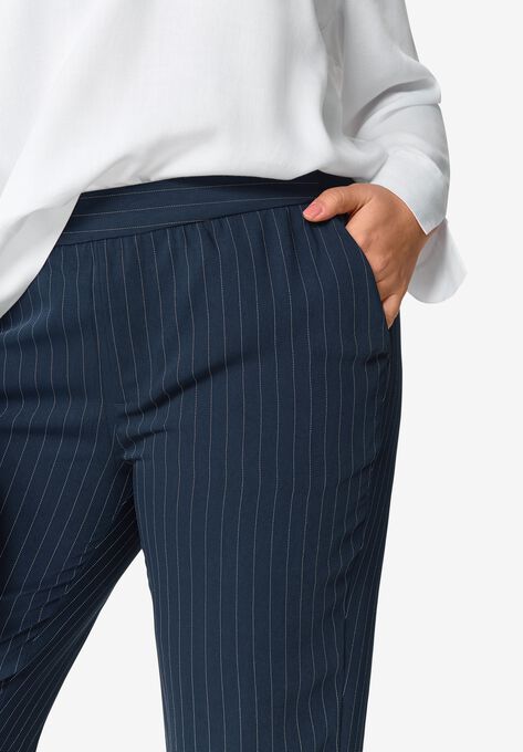 Soft Back-Elastic Trousers, , alternate image number null