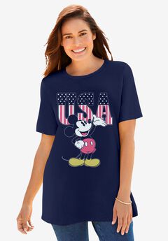 Navy USA Mickey Crewneck Tee
