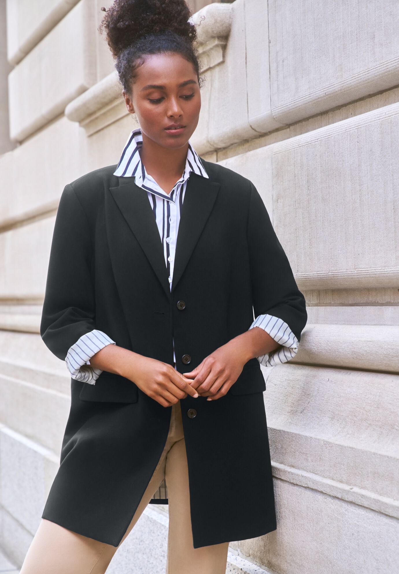 Long boyfriend blazer jacket shop