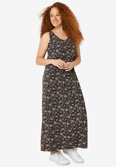 Plus Size Black Maxi Dresses