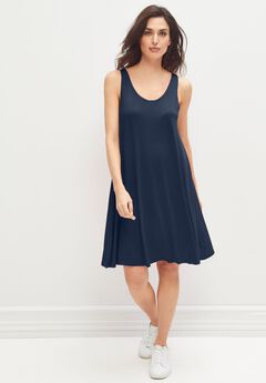Crossover Back Tank Dress