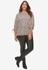 3/4 Tie-Sleeve Blouse, , alternate image number null