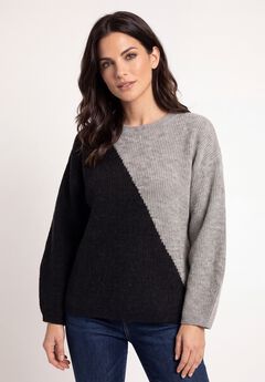 Colorblock Pullover Sweater