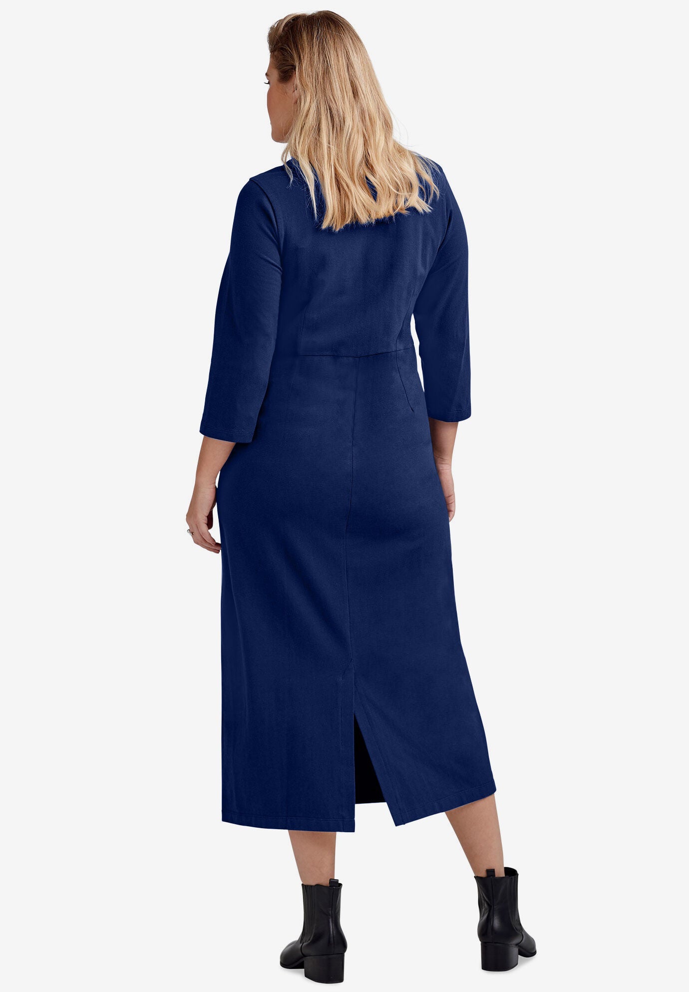 sachin and babi light blue dress Casual Cotton Dresses for Women Summer Loose Midi Shirt Dress with Pockets 3 /4 Sleeve from Dhgate Basic & Casual Dresses