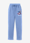 Disney Women's Fleece Sweatpants French Blue Christmas Stitch, , alternate image number null