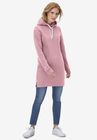 Hooded Sweatshirt Tunic, DUSTY PINK, hi-res image number null