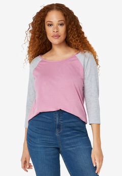 Colorblock 3/4 Sleeve Tee