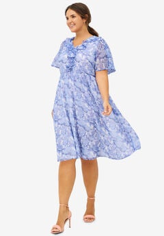 Plus Size Blue Homecoming Dresses