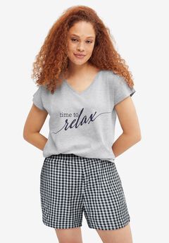 Cotton Sleep Short with Pockets