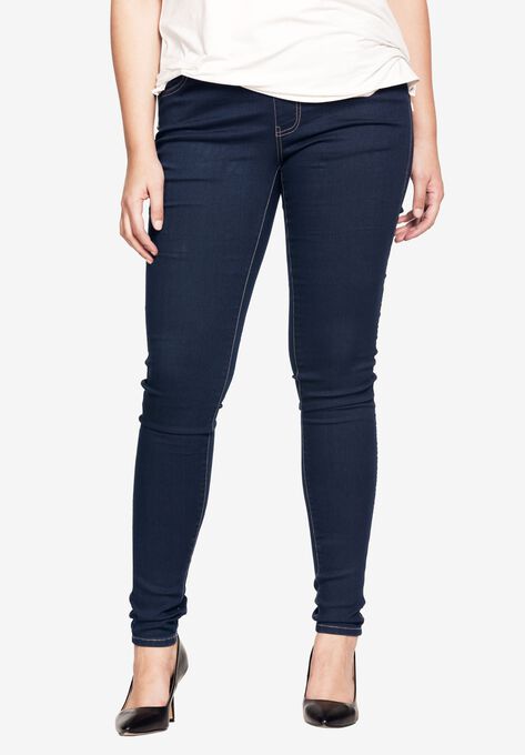 4-Pocket Stretch Jeggings, INDIGO, hi-res image number null