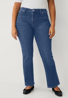 Mid-Rise Comfort Stretch 5-Pocket Bootcut Jeans