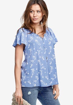 Flutter Sleeve Blouse