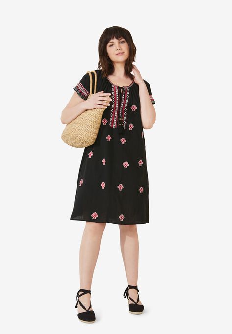 Playa Shift Dress By Ellos Plus Size Short Dresses Woman Within