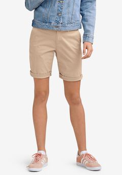 Stretch Chino Mid-rise Bermuda Shorts