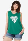 Love Ellos Tank, ULTRAMARINE GREEN HEART, hi-res image number null