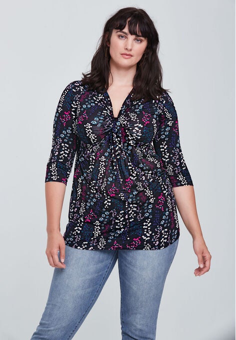 Twisted Knot-Front Tunic, , alternate image number null