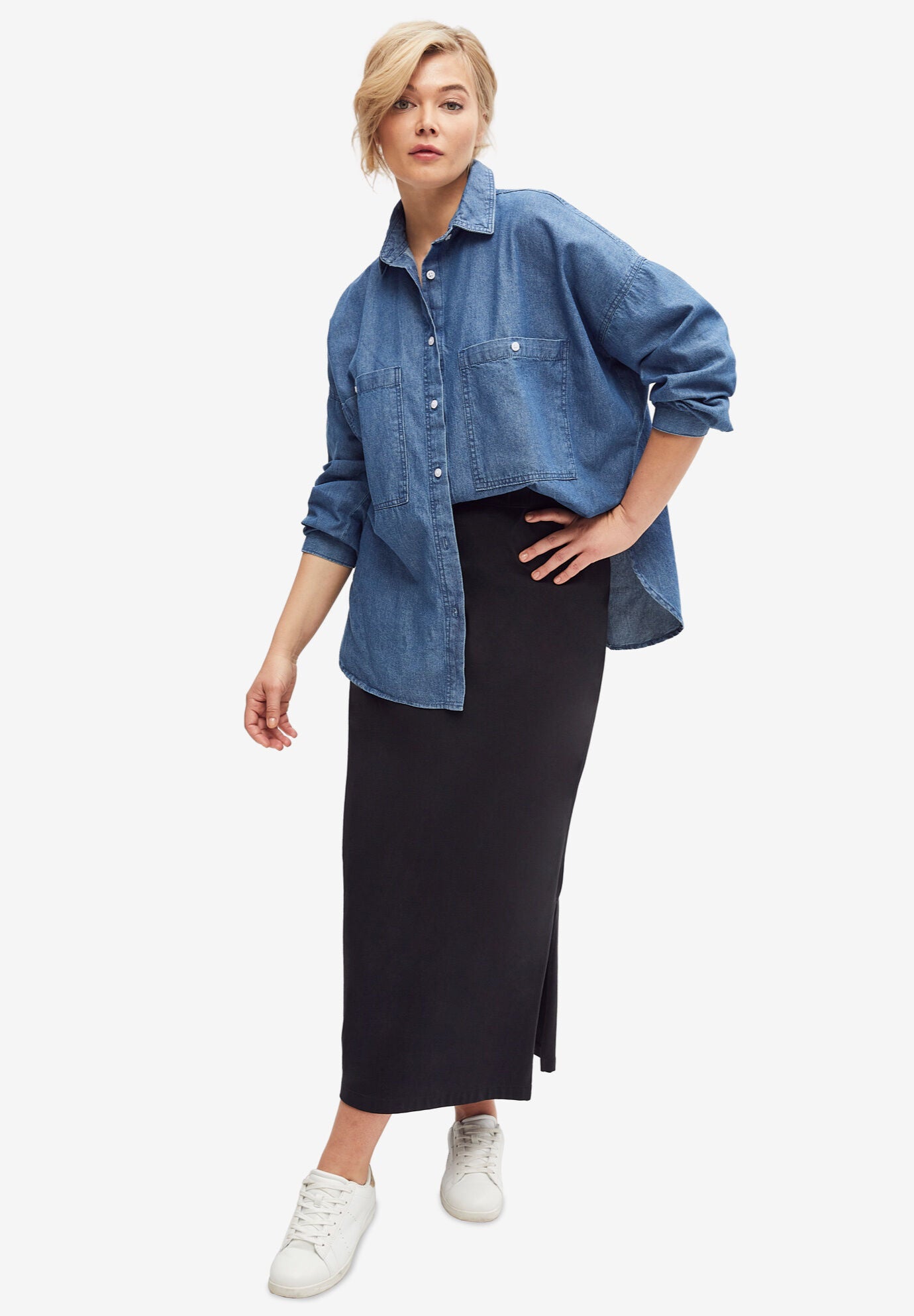 Woman within online maxi skirts