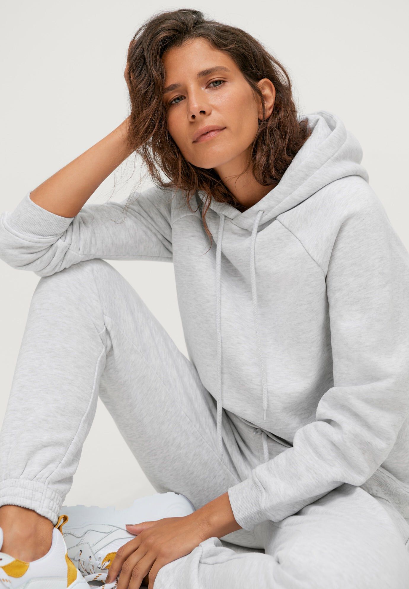 Hooded Fleece Boxy Sweatshirt