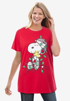 Peanuts Red Snoopy Light Tee