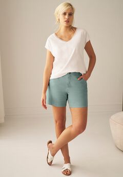 Plus Size Stretch Bermuda Shorts